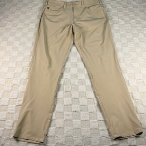 Mizzen+Main The Helmsmen Straight Fit Performance Dress Pants Khaki Chinos 34x32